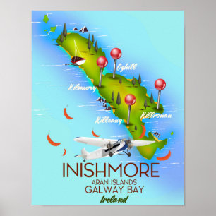 Inishmore Aran Islands Galway Bay Irland Notizbuch Poster