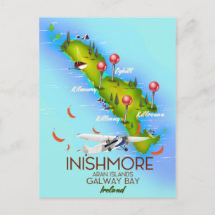 Inishmore Aran Islands Galway Bay Irland Postkarte