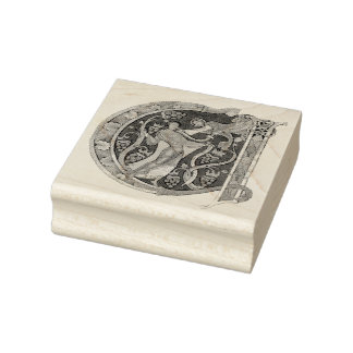 Initial A Gummistempel