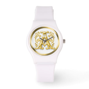 Initial A Stylish Girly Designer Armbanduhr