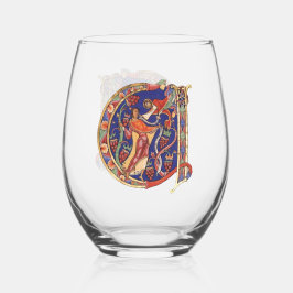 Initial A Weinglas Ohne Stiel