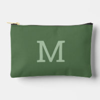 Initial-Accessoires-Packstück mit grüner Monogramm