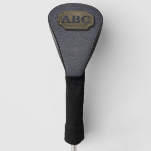 Initial ändern, Leder Abzeichen Leder Leder Ausseh Golf Headcover
