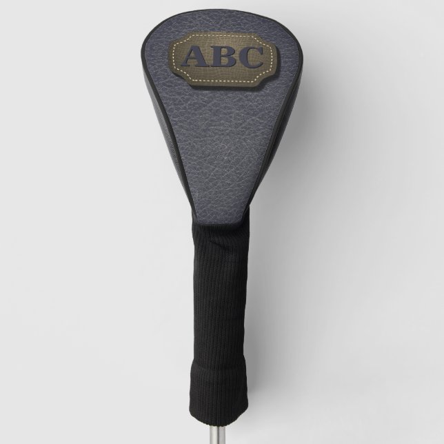 Initial ändern, Leder Abzeichen Leder Leder Ausseh Golf Headcover (Vorderseite)