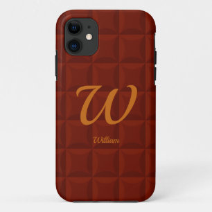Initial ändern, Name hinzufügen (löschen), braun g Case-Mate iPhone Hülle