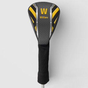 Initial ändern, Name hinzufügen (löschen), Gelbe S Golf Headcover