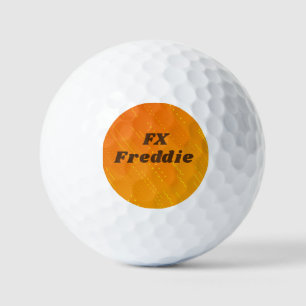 Initial ändern, Name hinzufügen (löschen), orange  Golfball