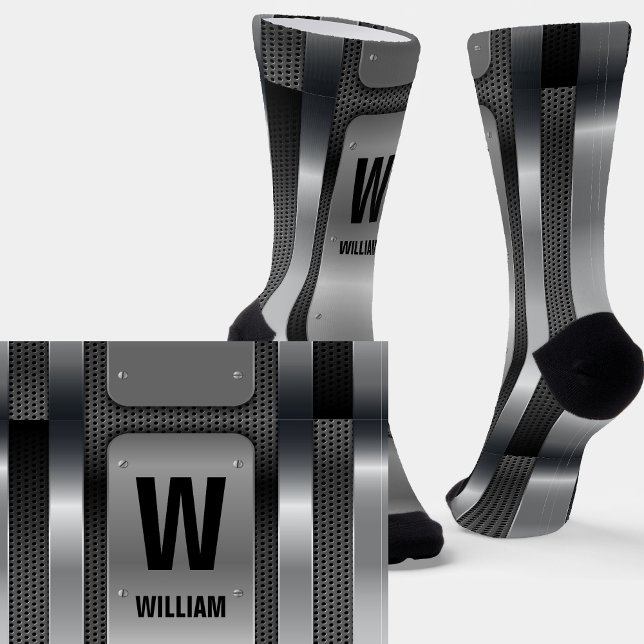 Initial ändern, Name hinzufügen (löschen), Silver  Socken (Von Creator hochgeladen)