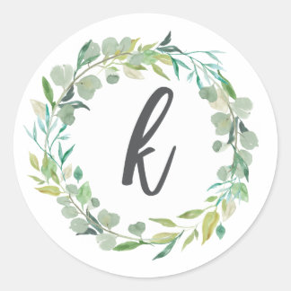 Initial-Aufkleber-Umschlag Aufkleber für Letter K