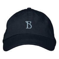 Initial "B" Designer Cap
