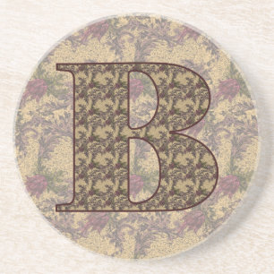 Initial-B-Elegant Sandstein Untersetzer