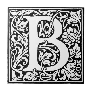 Initial B Monogramm. Muster für benutzerdefinierte Fliese