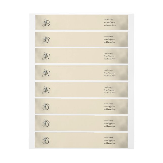 Initial B, Vintage Bluebells-Umrandung (Bogen)