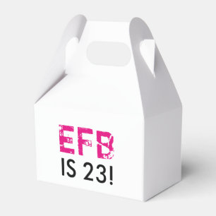 Initial Birthday Gable Favor Box Geschenkschachtel