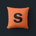 Initial Burnt Orange für benutzerdefinierte Monogr Kissen<br><div class="desc">Initial Burnt Orange für benutzerdefinierte Monogramm</div>
