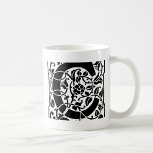 Initial C Monogramm. Maßgeschneidertes Muster für  Kaffeetasse