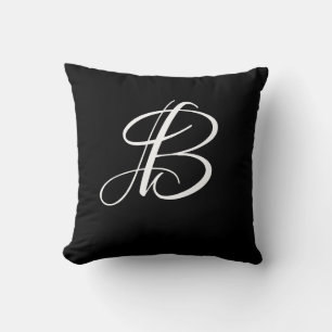 Initial Custom Letter B Monogram Kissen