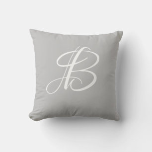 Initial Custom Letter B Monogram Kissen