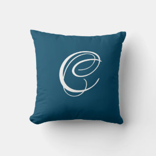 Initial Custom Letter C Monogram Kissen