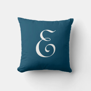 Initial Custom Letter E Monogram Kissen