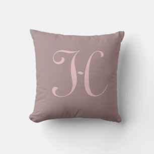 Initial Custom Letter H Monogram Kissen