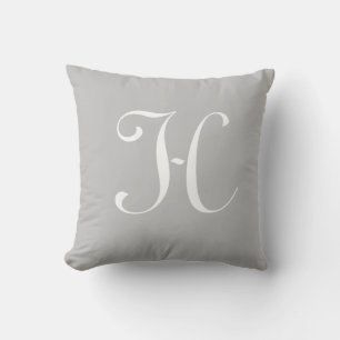 Initial Custom Letter H Monogram Kissen