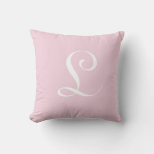 Initial Custom Letter L Monogram Kissen