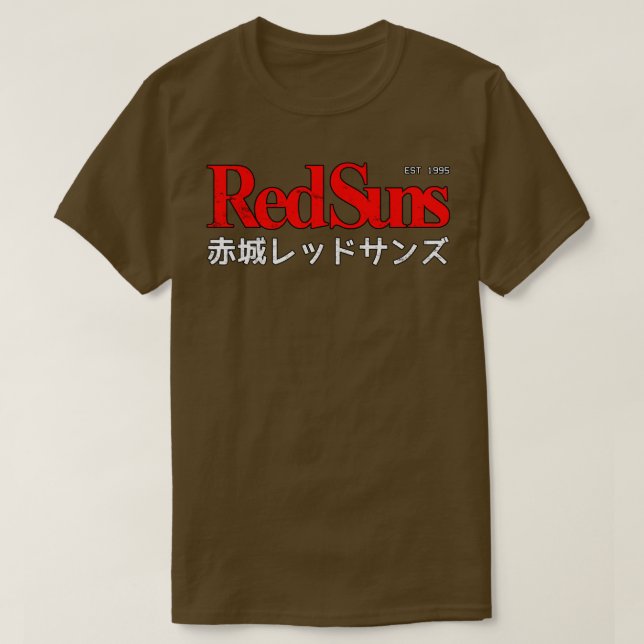Initial D Akagi RedSuns Logo T-Shirt (Design vorne)