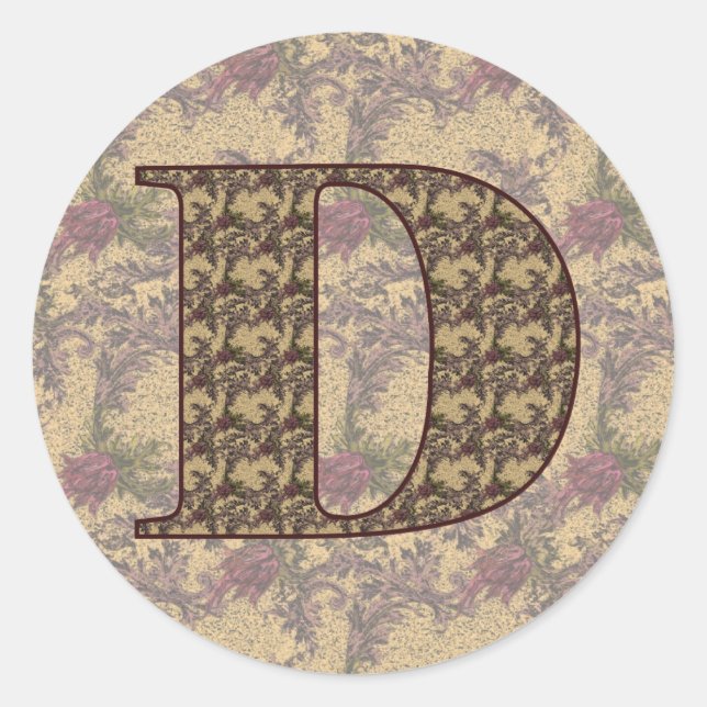 Initial D Elegant Runder Aufkleber (Vorderseite)