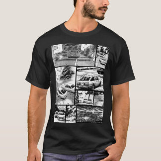 Initial D Racing - Manga Wall Design (Version 2)  T-Shirt