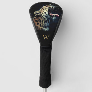 Initial des gefährdeten Amur Leopard-Fotos Golf Headcover