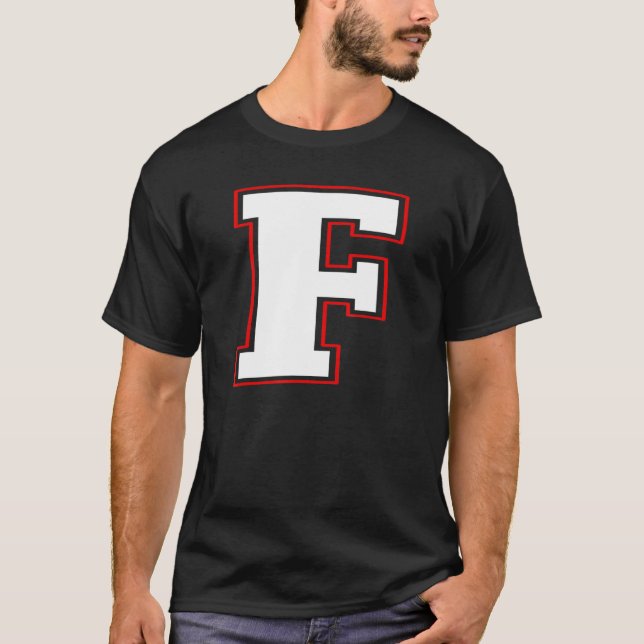 Initial F Monogramm F Letter F Hauptstadt Alphabet T-Shirt (Vorderseite)
