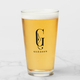 Initial G der Klasse Monogram mit bearbeitbarem Na Glas