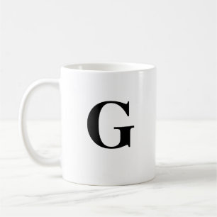 Initial G & Personalisiert Name Coffee Tasse