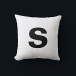 Initial-Ghost-Weiß für benutzerdefinierte Monogram Kissen<br><div class="desc">Initial-Ghost-Weiß für benutzerdefinierte Monogramm</div>