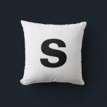 Initial-Ghost-Weiß für benutzerdefinierte Monogram Kissen<br><div class="desc">Initial-Ghost-Weiß für benutzerdefinierte Monogramm</div>