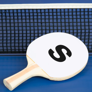 Initial-Ghost-Weiß für benutzerdefinierte Monogram Tischtennis Schläger