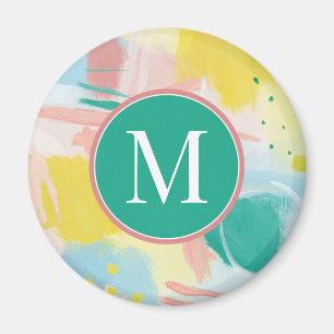 Initial hinzufügen ABSTRAKT Magnet