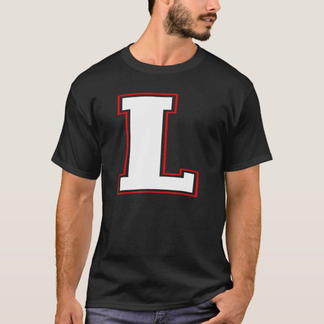 Initial L Monogram L Letter L Hauptstadt Alphabet T-Shirt (Vorderseite)
