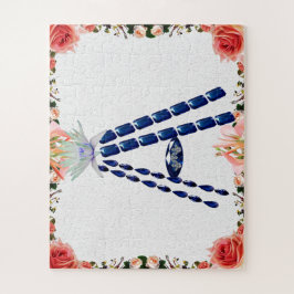 Initial Letter A, Monogram Modern Stylish Trendy Puzzle