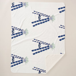 Initial Letter A, Monogram Modern Stylish Trendy Sherpadecke