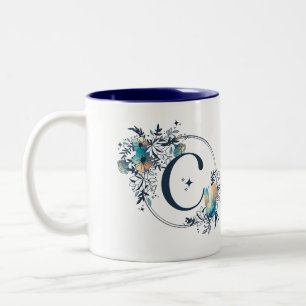 Initial - Letter C Zweifarbige Tasse