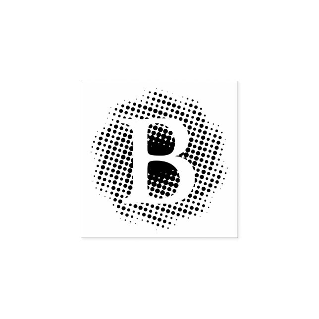 Initial Letter Custom Gummistempel (Prägung)