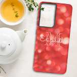 Initial Letter Monogram Coral Imitats Glitzer Boke Samsung Galaxy Hülle<br><div class="desc">Mit diesem schicken Gehäuse-Design mit einem Hintergrund aus Korallen-Glitzer-Buche können Sie Ihr neues Handy mit etwas Spaß versehen. Das Zentrum bietet Platz für einen Namen und ein Anfangsbuchstabengramm. Personalisieren Sie den Text in den Vorlagenfeldern, entfernen Sie den Text oder bearbeiten Sie ihn mithilfe des Entwurfstools, um einen von Ihnen bevorzugten...</div>