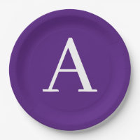 Initial Letter Monogram Modern Style Lila