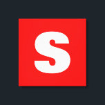 Initial Letter Monogram Modern Style Red White Leinwanddruck<br><div class="desc">Möchten Sie ein Produkt mit den Initialen Ihres Namens besitzen? Es ist sehr einfach,  ästhetisch und attraktiv.</div>