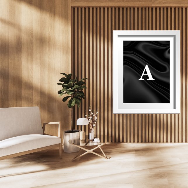 Initial Letter Monogram Modern Stylist Poster (Von Creator hochgeladen)