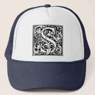 Initial Letter S Monogramm Truckerkappe