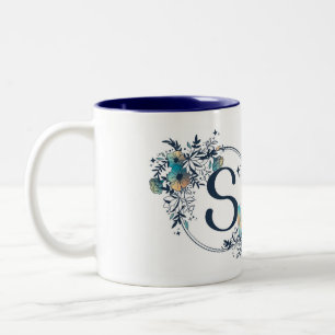 Initial - Letter S Zweifarbige Tasse