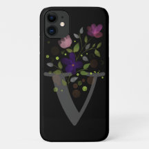 Initial Letter V Plus florales Design